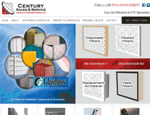 Tablet Screenshot of centurysalesservice.com